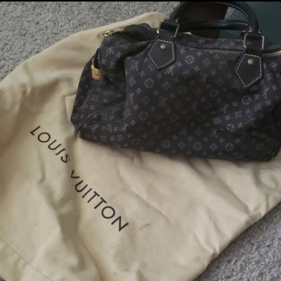 Louis Vuitton Ebene Monogram Mini Lin Speedy 30 - Picture 2 of 9